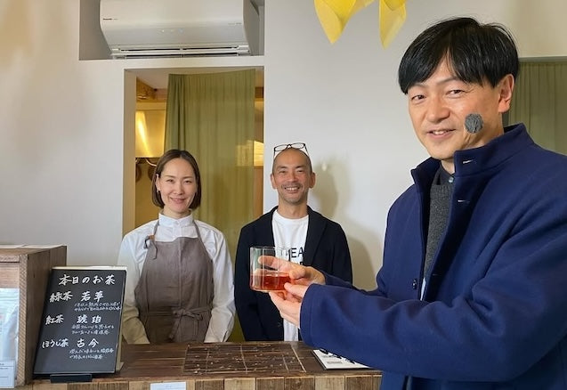 和紅茶専門店長野園テレビ取材時の画像
